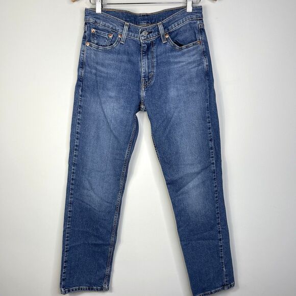 Levis 514 Straight Leg Jeans Men's 30x32 Medium Wash Blue Denim Cowboy Western - Picture 1 of 9